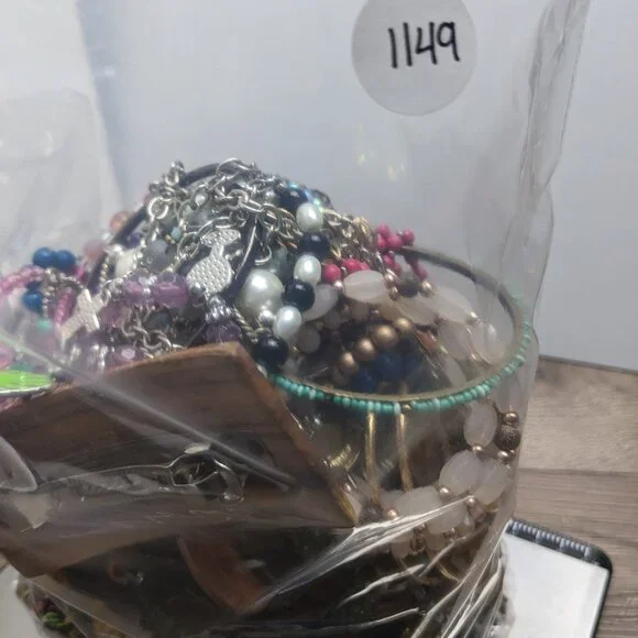 Jewelry Lot 4+ lbs 1149 Wearable Sellable Mystery Lot Free Shipping - Picture 1 of 7